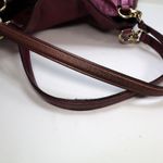 Coach  Hallie Pebble Leather Shoulder Bag Metallic Berry F80271 Hobo Redefined Photo 13