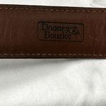 Dooney & Bourke Vintage Burgundy Wellington Calf Leather Brass Belt size 30 Photo 2