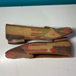 Wool Kilim Womens Size 39 US 8.5 Earthtone Multicolor Loafers Red Photo 8