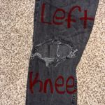 H&M Black Ripped Jeans Photo 4