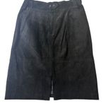 Skova Black Suede Skirt A Photo 2