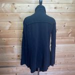 Free People  Black Open Waterfall Cardigan Size XS Photo 5