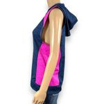 Under Armour Womens Hoodie Sleeveless Loose Fit Pullover Lightweight Blue Pink Photo 7
