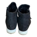 Serra FAUX SUEDE ZIP UP ANKLE BOOTS PLATFORM BLACK COMFORTABLE SIZE 10 Photo 3
