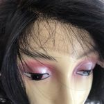 Black curly long wig extreme sports dance lace wig Size 24 Photo 2