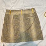 Cutter and Buck 100 Annika  Golf Tennis Prep Skort Stretch Yellow Geo Floral Gray 4 Photo 2
