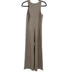 Aritzia Babaton Mikey Jumpsuit Wide Leg Cropped Sleeveless Tan Beige Size 4 Photo 6