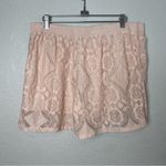 Sophie Rue  Floral Lace Light Baby Pink Shorts Size XL Photo 5