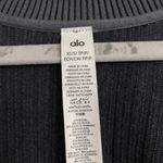 Alo Yoga Denim Knit Shawl Steel Grey/Anthracite XS/S Photo 3