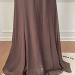 Wtoo Chocolate Brown Formal Gown Bridesmaid Dress Open Back Halter 6 Photo 4
