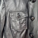 Tory Burch Buttery Soft Leather Sargent Pepper Jacket in Black Size 2 Photo 3