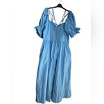 Loeffler Randall  Yael Cornflower Gathered-Bodice Dress
Size 12‎ Photo 3