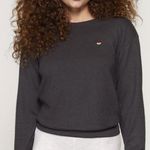 Spiritual Gangster  Amour Savasana Sweatshirt Grey Heart Long Sleeve Small Photo 0