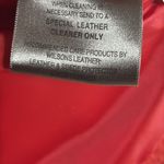 wilson's leather Vtg  Red Leather suede zip up Jacket 90s retro size large Photo 6