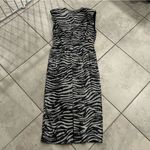 NEW MISHA Susanita Printed Sequin Dress SIZE 10 Black Photo 11