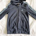 Adidas navy stripe hoodie Photo 1
