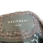 Equipment  Warsaw Wool Blend Trouser Pants Brown Women’s Size 8 Ankle Pockets Photo 9