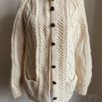 Glenairn Hand Knitted in Donegal Highlands Cardigan Chunky Wool Sweater Size undefined Photo 0