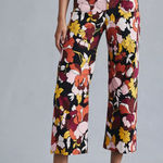 Anthropologie  Maeve the Colette Cropped Wide-Leg Pants, Floral Mod Print Photo 0