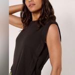 Evereve  Black Otis Rib Side Panel Tank Large Photo 1