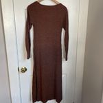ASTR The Label Hi-Slit ribbed brown stretch knit Midi Dress Photo 5