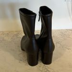 Aerosoles Dark Brown Faux Leather Heeled Ankle Boots Size 11 Photo 4