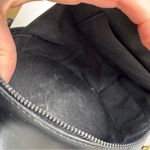 Black Vegan Leather Circle Crossbody Handbag Bag Purse Boho Casual Classic Photo 7