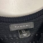 Tahari NWT Sleeveless Crochet Side Slit Bodycon Midi Dress Black Size Medium M Photo 6