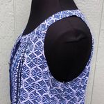 Cato Blue & White Scarf Print Sleeveless Top L Photo 5