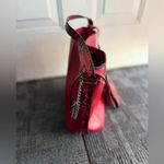 Andrea Red Faux Leather Tote Bag Snake Print Strap & Pouch – NWOT Photo 7