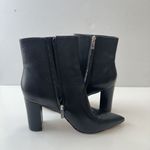 Marc Fisher Ankle Boots Booties Womens Size 9.5 Black Leather Heeled Photo 5