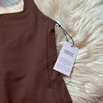 Girlfriend Collective  Tommy Skort Dress In Brown Photo 5