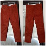 Old Navy  High Rise OG Straight Secret Smooth Pocket Burnt Orange Ankle Cords Photo 1