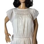 Banana Republic NWT Selene embroidered white maxi dress peaseant size medium Photo 5