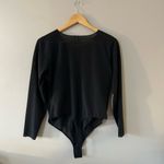 YITTY Mesh Me Smoothing Sleeved Thong Bodysuit Size 1X Black Photo 2