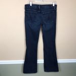 7 For All Mankind Women’s ‘A’ Pocket Dark Wash Flare Denim Jeans Photo 6