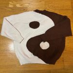 Earthbound  Yin Yang Preppy Boho Chic Fisherman Neutral Crewneck Sweater S Photo 1