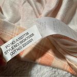 41 Hawthorn Size S Peach White Plaid Knit Pencil Dress NWT Stretch Summer Career Orange Photo 3