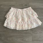 Francesca's Francesca’s Samantha bow print tiered mini skirt - large Photo 2