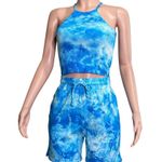 frankie's bikinis Set Sebastian Tank & Burl Sweatshorts, Ocean Tie Dye, Medium Photo 5
