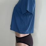 Richer Poorer Pima Cotton Boxy Crop Tee In Blue Photo 3