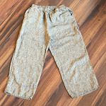 Flax  100% Linen Straight Wide Leg Pants with Pockets Photo 0