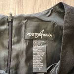 Vintage Embroidered Linen Blend Embellished with Shells Black Maxi Dress Size 8 Photo 1