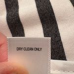 Banana Republic Fit & Flare Cocktail Dress Black/White Stripes Cut Out Back Edgy Photo 9