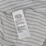 J.Crew  Textured drapey button-up shirt White Black Stripe XS NWT‎ Photo 6