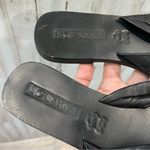 Sol Sana Black Leather Paradise Slide Sandals Photo 2