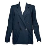 Anthropologie MAEVE x  Double-Breasted Oversized Blazer, Black, 0 (US) Photo 4