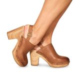 Kork-Ease Darby Burnished Leather Platform Slingback Clogs New! Photo 1