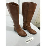 Charter Club Womans Johannes 6 M Brown Full Zip Knee Length Riding Boots Photo 1