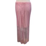 Alice + Olivia Maeve Crystal-Embellished Midi Skirt pink size 12 Photo 6